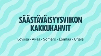 Säästäväisyysviikon kakkukahvit artikkelikuva.