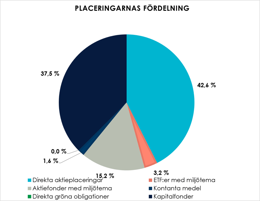 Fördelning av investeringar.