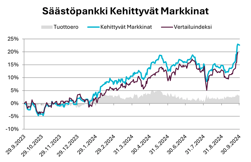 Kehittyvät markkinat - graafi.