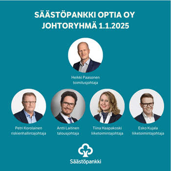 Säästöpankki Optian johtoryhmä 012025